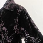 Jones New York Women’s Burnout Velvet Brown Button Down Shirt Blouse Size 12 Photo 8