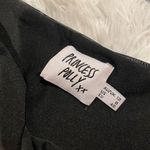 Princess Polly  Charvi Sheer Long Sleeve Ruched Minidress in Black Size 8 Photo 7