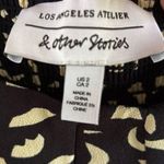 & Other Stories EUC & Other Stories Bustier Bodice Puff Shoulder Dress Black Cream Size 2 Photo 1