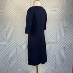 Joseph Ribkoff  Navy‎ Blue Zip Front Ponte Dress Photo 4