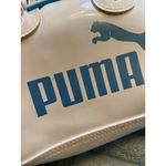 Puma  Patent Vinyl Teal Trim Mini Bowling Bag Handbag Purse Photo 3