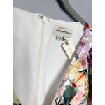 Anthropologie NWT  Sachin & Babi Puff-Sleeve Deep-V Taffeta Mini‎ Dress Medium Photo 5