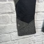 Lululemon Pace Rival Crop Heathered Gray Coal Boom Juice Size 10 Side Pockets Photo 3