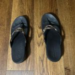 Crocs  Sanrah Diamante Wedge Flip sandals are a size 9. Photo 2