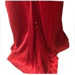 Deep plunge front & back Elegant Red Evening Gown by Morgan & Company Size undefined Photo 3