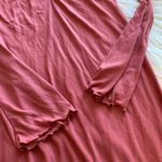 Lucy Love Pink Ribbed Side Slit Maxi Dress Photo 4