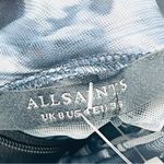 ALLSAINTS Tia Long Sleeve Mesh Top in Inez Blue - US 4 Photo 3