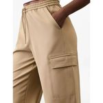 Athleta New  Women's M Promenade High Rise Cargo Pant Brownstone Beige Medium Photo 3