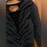 EXPRESS  Metallic Shimmer Lace Up Animal Print Stretchy Mini Dress Size Small‎ Photo 9