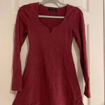 Urban Outfitters Red Long Sleeve Sweater Dress Photo 0