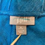 J.Jill Petite Linen Skirt Elastic Waist Pockets Teal Blue Women's Medium M Blue Size undefined Photo 2