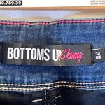 Warehouse One Women's Jeans Size 34 Reg Blue Dark Wash Bottoms Up Skinny Photo 5