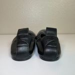 ATP All Tomorrows Parties Womens Shoes Black Leather Flats Size 40 Slip On Italy Photo 5