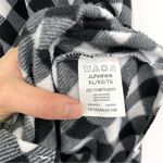 Riders By Lee Fleece Button Down Shacket Black White Buffalo Plaid XL Photo 4