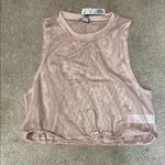 Forever 21 Light Pink Mesh Muscle Crop Tank Top Size M Photo 0