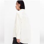 Gap Lace Bib Big Shirt Button Down Optic White Women’s Plus Size XXL NWT Photo 2