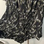 EXPRESS Black floral romper size large Photo 6