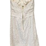 Marc Jacobs Amelie Flower Wicken White Strapless Dress, Sz 0 Photo 4
