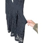 Free People  Mini Black Lace Plunge Neck Sleeveless Dress Size S Photo 3