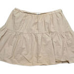 Madewell Brown/Khaki Layered Pleated Mini Skirt Size 14 Photo 0