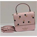 Kate Spade Satchel Crossbody Pineapple Print Pink Leather Small Bag Photo 2