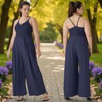 Halara NEW  Breezeful Wide Leg Quick Dry Jumpsuit Resort Coastal Stretch XL Photo 1