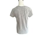 Athleta  Gray Black Large Short Sleeve Top Photo 3