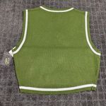 Urban Outfitters Randi Shrunken Sweater Vest NWT Size M - Green Photo 5