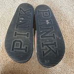 PINK - Victoria's Secret  Iridescent Black Sandals Photo 3