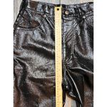 Vintage Roughrider Black Faux Leather Pants 9/10 Bareback Yoke 80's 90's NFR Photo 10