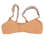 Aerie  Scoop Floral Ruffle Bikini Top Swimsuit Orange Blue Purple XL Photo 2