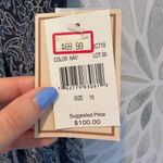 Jonathan Martin NWT Blue Sleeveless Bubble Hem Dress 100% Silk Sz 10 Photo 4