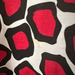 Diane Von Furstenberg  white, red & black cotton falling stones tee Photo 14