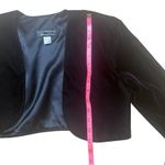 90s Y2K vintage Velvet Bolero Jacket Shrug Black Small Scott McClintock Photo 2