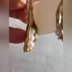 Tory Burch  Gold Sculptural Drop Earrings -Three Peas in a Pod, unique, giftable Photo 6
