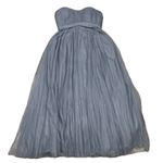 Revelry Women 14 Rosalie Tulle Convertible Dress Grey Maxi HOCO PROM Wedding Gray Photo 2