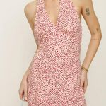 Reformation Delanie Halter Floral Mini Dress in Alma Size Large Photo 0