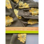 Madewell Effie Green Floral Wrap Top 3/4 Sleeve Sheer Sleeves Size Small Photo 6