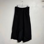Adrienne Landau Jet Black Gathered Midi Skirt Sz 12 NWT Photo 1
