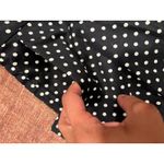 H&M Women’s Preppy Cotton Straight Leg Polka Dot Pants Officewear Business Casual 2 Photo 3