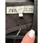 ZARA  Black Faux Leather Sleeveless Midi Dress Size S New with Tags Photo 3