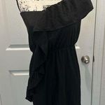 Elle Elegant  Black One-Shoulder Dress Photo 0