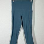 Athleta  Salutation Stash Pocket II Capri Legging XS Rivera Blue Photo 0