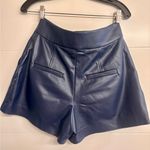 Veronica Beard  Haina Vegan Leather Shorts Photo 3