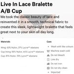 Lululemon Athletica Black Live in Lace Bralette A/B Cup Size S NWT Photo 11