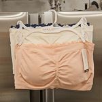 Laura Ashley ππ Padded Bandeau Bras (3 Pack) Pink White Navy Blue Large L NWT Photo 0