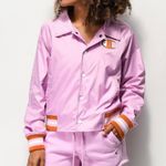 Champion  Jacket Women’s| Crop Coaches Jacket Barbie Pink and Orange Size… Photo 8