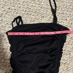 Free People  Ruched Rib On Your Side Bodysuit Black- Size XS Photo 8