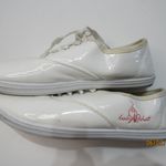 Baby Phat Sneakers Lace Glossy White Cat Embroidery Loge Women Size 8 Trendy Photo 3