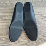 Naturalizer  Vivienne Flat Black Leather Size 9 1/2 Ballet Flats Round Almond Toe Photo 8